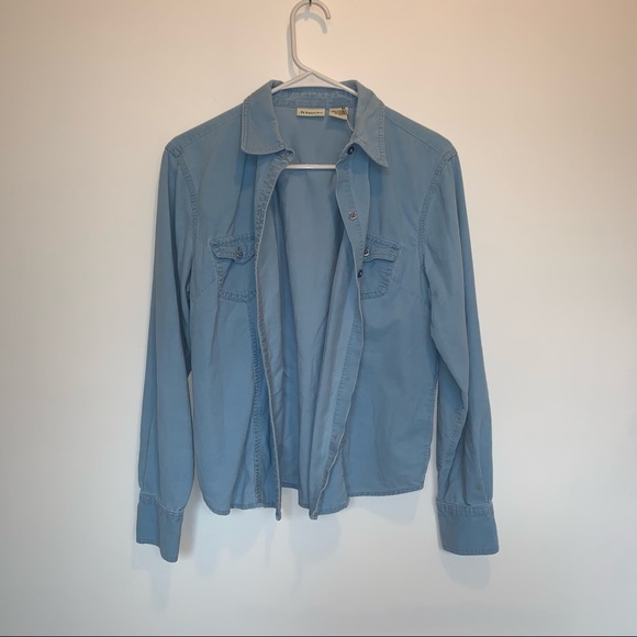 St. Johns Bay Corduroy Button Up - Picture 1 of 6